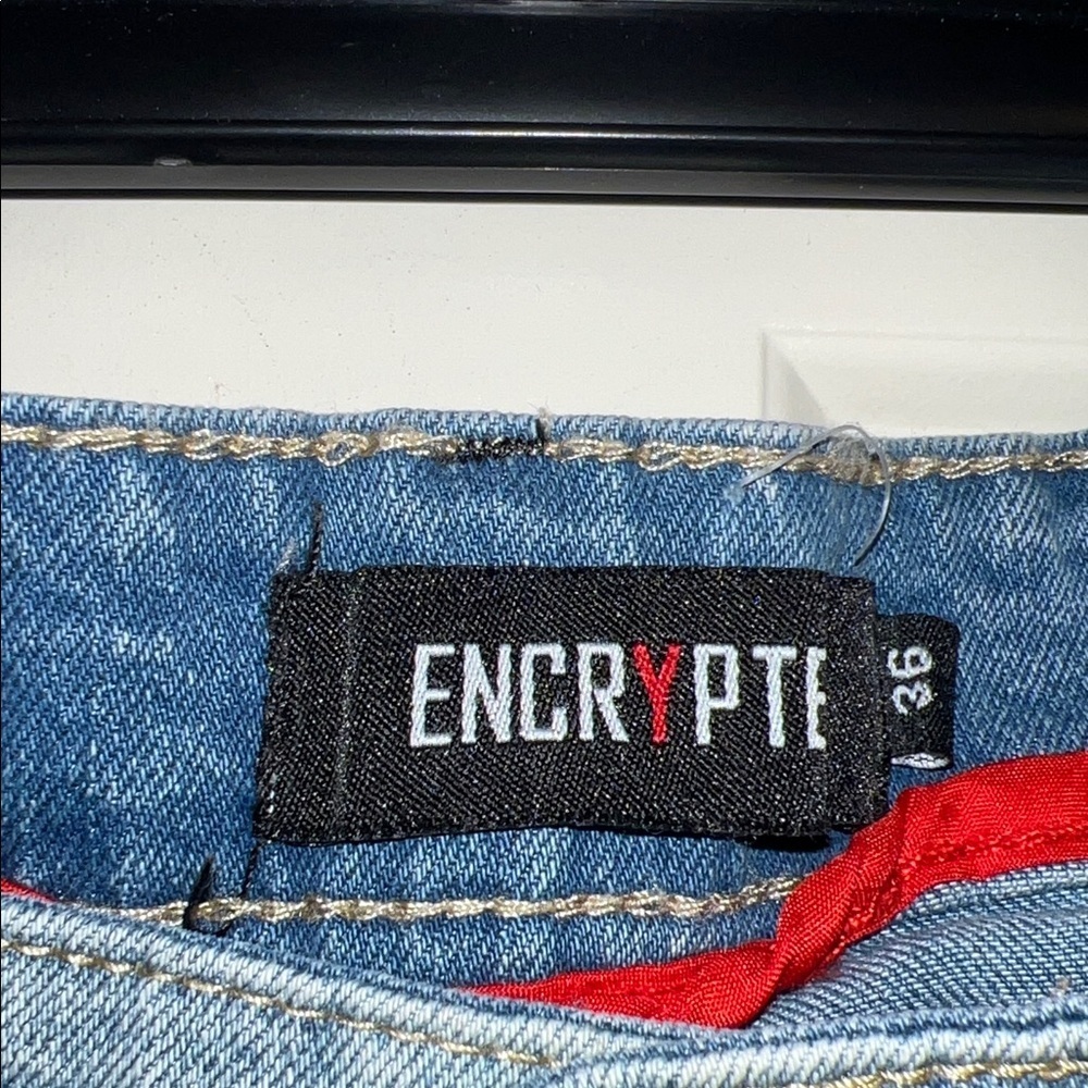 Distressed Blue Denim Shorts - Picture 5 of 10